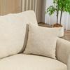2-Seater Sofa with Linen Look, Thick Padding, Up To 360 Kg, 179 X 80 X 89 Cm, Beige