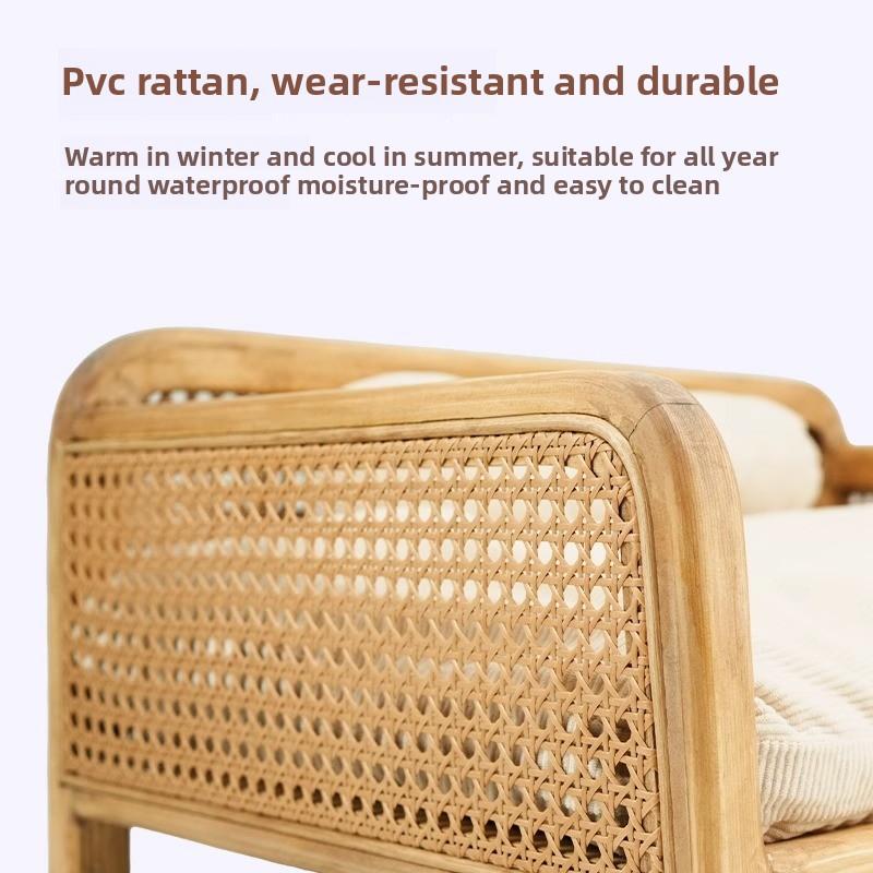 Handgeflochtenes Rattan Katzenbett Sommer Atmungsaktiv Haustier Sofa Multifunktionale Katzenhängematte Platzsparend Minimalistisch Liege für Wohnzimmer