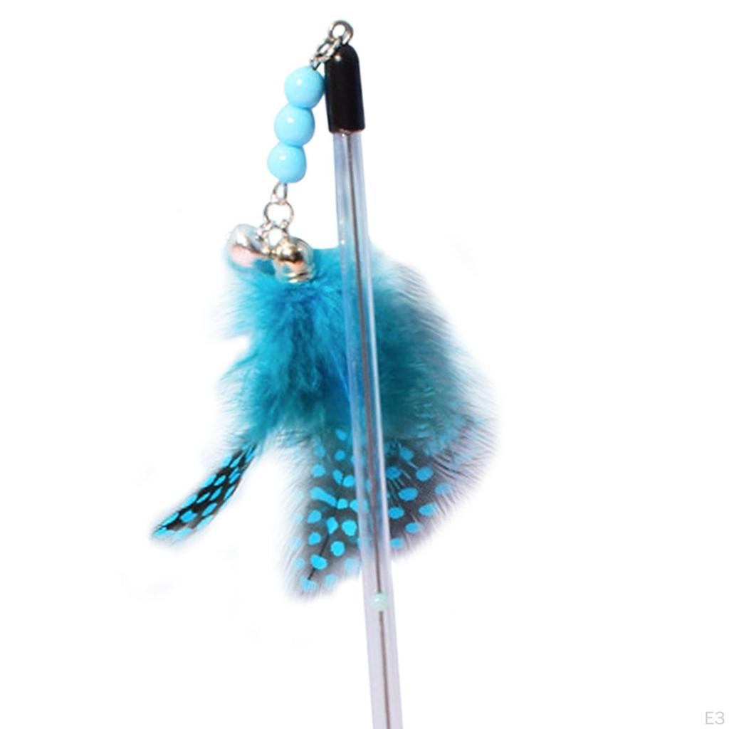 Cat Feather Toy Stick Toy,Training Toy,Telescopic,Interactive Toy,Cat Teaser for Cats
