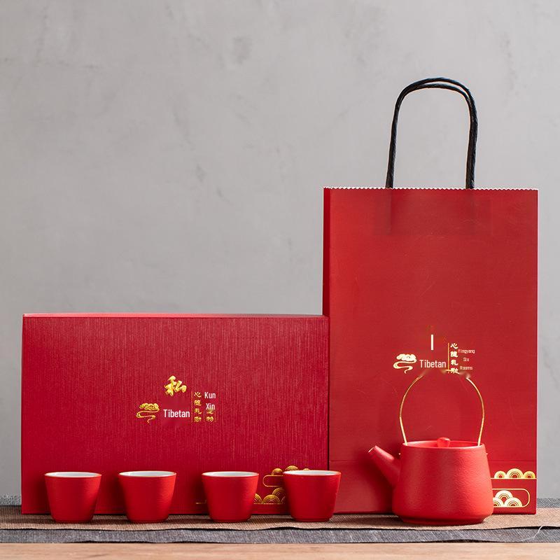 Elegant Ceramic Kung Fu Tea Set for Weddings and Corporate Gifts