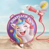 Children's backpack water gun toys 1pcs summer pull-out bared water gun beach water fight water play toy spray gun