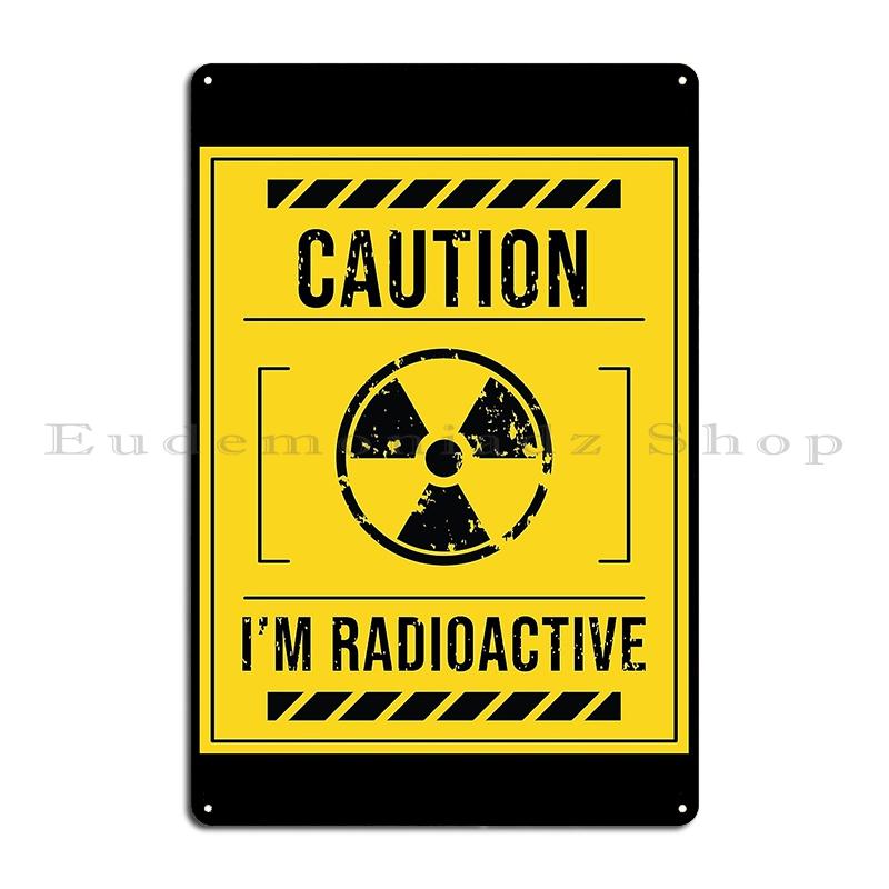 

Радіоактивні матеріали Попередження зона високої радіації РАДІАЦІЙНА НЕБЕЗПЕКА PSA Металева Настінна Декорація Кінодрук Бляшаний Знак Постер 20x30cm