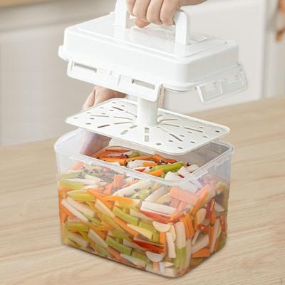 Versiegelter Einmachbehälter in Lebensmittelqualität, Aufbewahrungsbox für den Kühlschrank mit großem Fassungsvermögen für scharfes Kraut & Gemüse