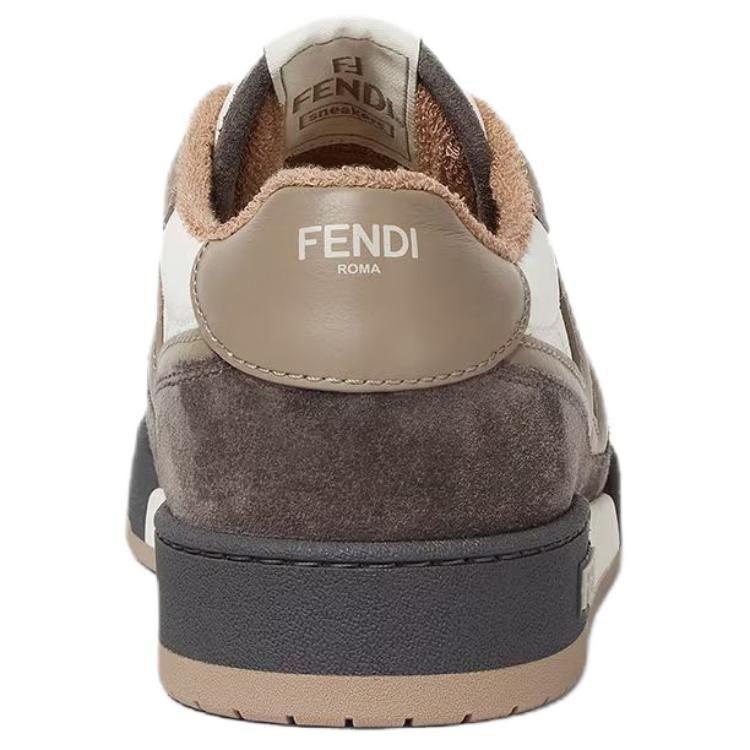 Fendi Match Low Top Suede 'Grey White' 7E1493AI1NF1IJF