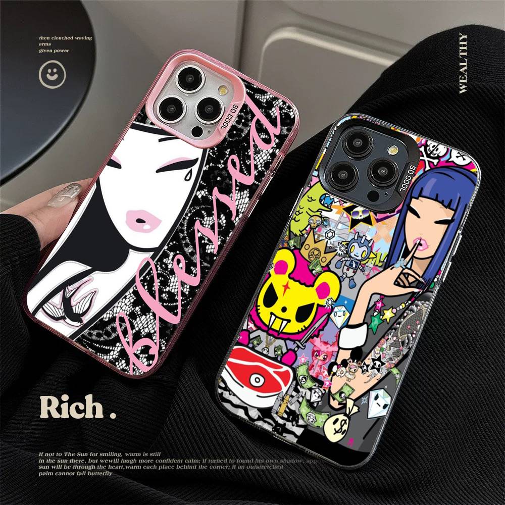 Japan Tokidoki For IPhone 17 16 15 14 13 12 11 Pro Max Plus Matte Color Back Phone Cover
