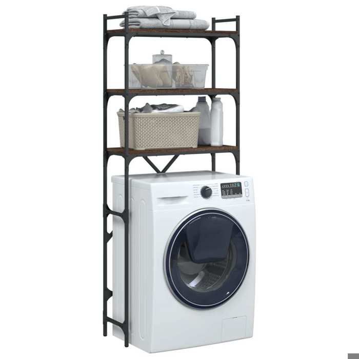 Etagère pour lave-linge - vidaXL - Oak - Bois d'ingénierie - 3 niveaux - 67x25x163 cm