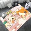 Cartoon Cute Hamtaro Floor Mat Rectangle Anti-slip Home Soft Badmat Front Door Indoor Outdoor Mat Welcome Doormat