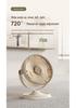 USB Rechargeable Desktop Fan with Night Light and Long Battery Life for Home, Air Circulation & Outdoor Use