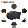 Quad Cover Tear-Resistant Tarp Outdoor Storage Cover For Rainy Weather Summer Sun Exposure Winter Road Trips Dusty Environments