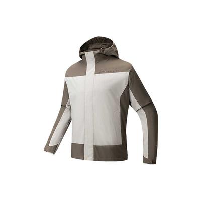 Color Block Hooded Water Resistant Two Piece Jacket Men Jackets 152547611-1