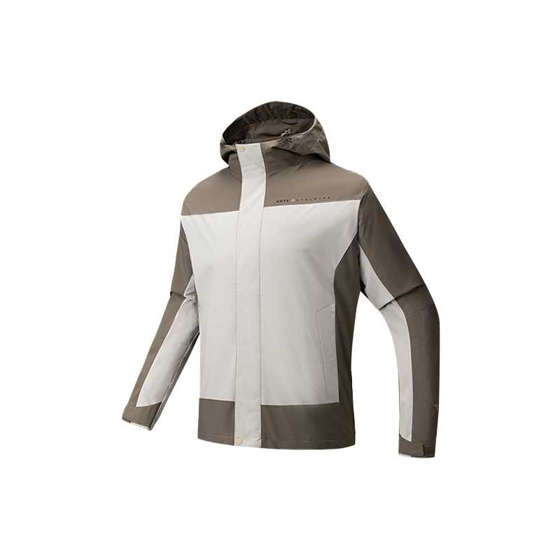 

Anta Color Block Hooded Water Resistant Two Piece Jacket Men jackets 152547611-1 2XL