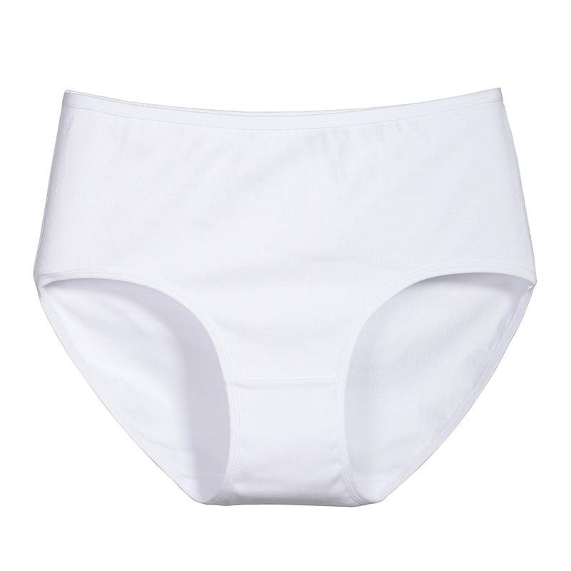 Women's Plus Size Cotton High Waisted Stretch Crotch Panties