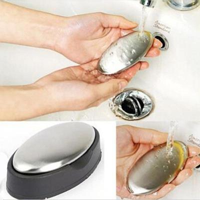 Home Living Gadget Oval Shape Stainless Steel Soap Deodorize Smell From Hands Retail Magic Soap Kitchen Fish Onion Garlic Smell Eraser Peculiar Smell