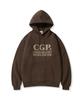 Fleece-Lined Square Logo Hoodie_Chocolate Brown
