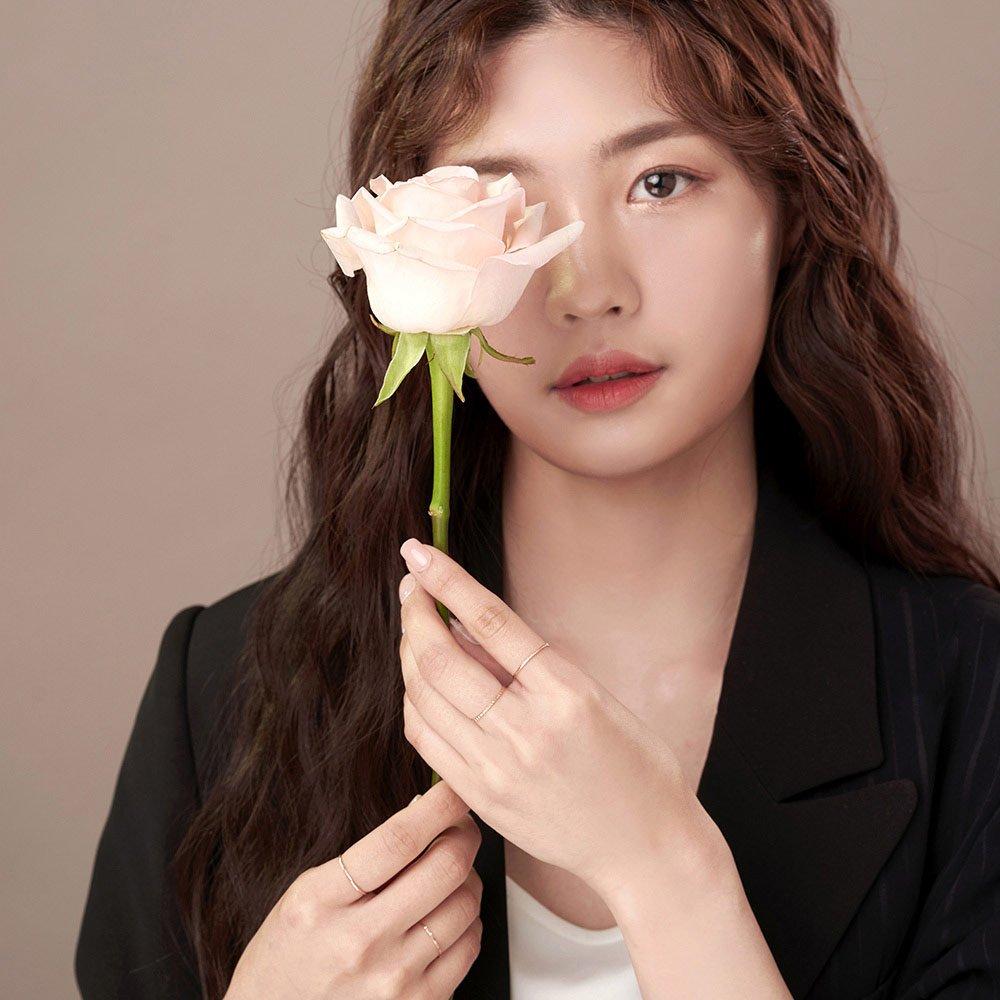 14K Layered Friendship Ring Comb-Cut Slim