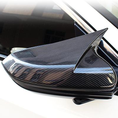 Horn Shape ABS Carbon Fiber Style Rear View Side Mirror Cover Rearview Caps For Honda For Civic 10th 2016 2017