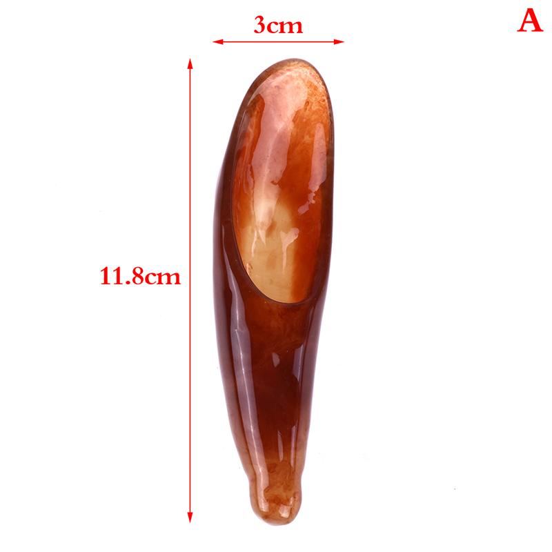 Natural Ox Horn Gua Sha Tools Scraping Point Full Body Massage Wide Toothed Comb