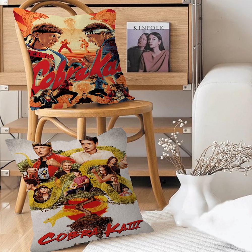 Action Tv C-Cobra K-Kai Cushion Cover Car Throw Pillow Case For Sofa Car Christmas Gift 40X40Cm 45X45Cm
