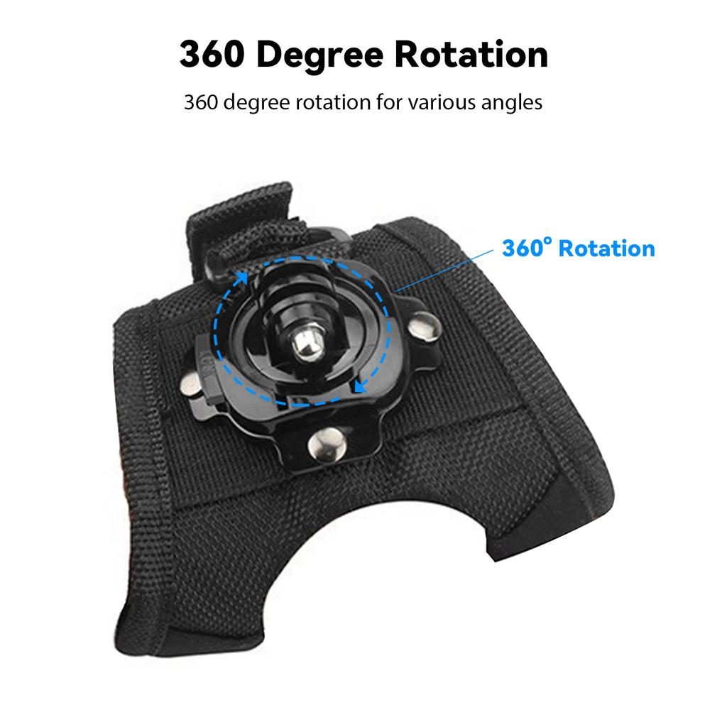 Cell Phone Holder 360° Rotation Glove Wrist Strap Mount For GoPro Hero  SJCAM Insta360 X2 X3 DJI Osmo Action Camera Accessories