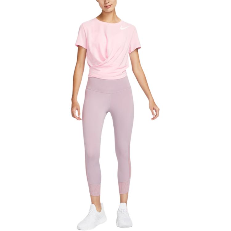 New Nike T Shirt Women's Medium Soft Pink FJ9871-690