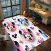 Cute Mickey Minnie Mouse Polka Dot Rug Carpet Large Area Rug Non Slip Washable Floor Mat Gamer Room Bedroom Home Decor