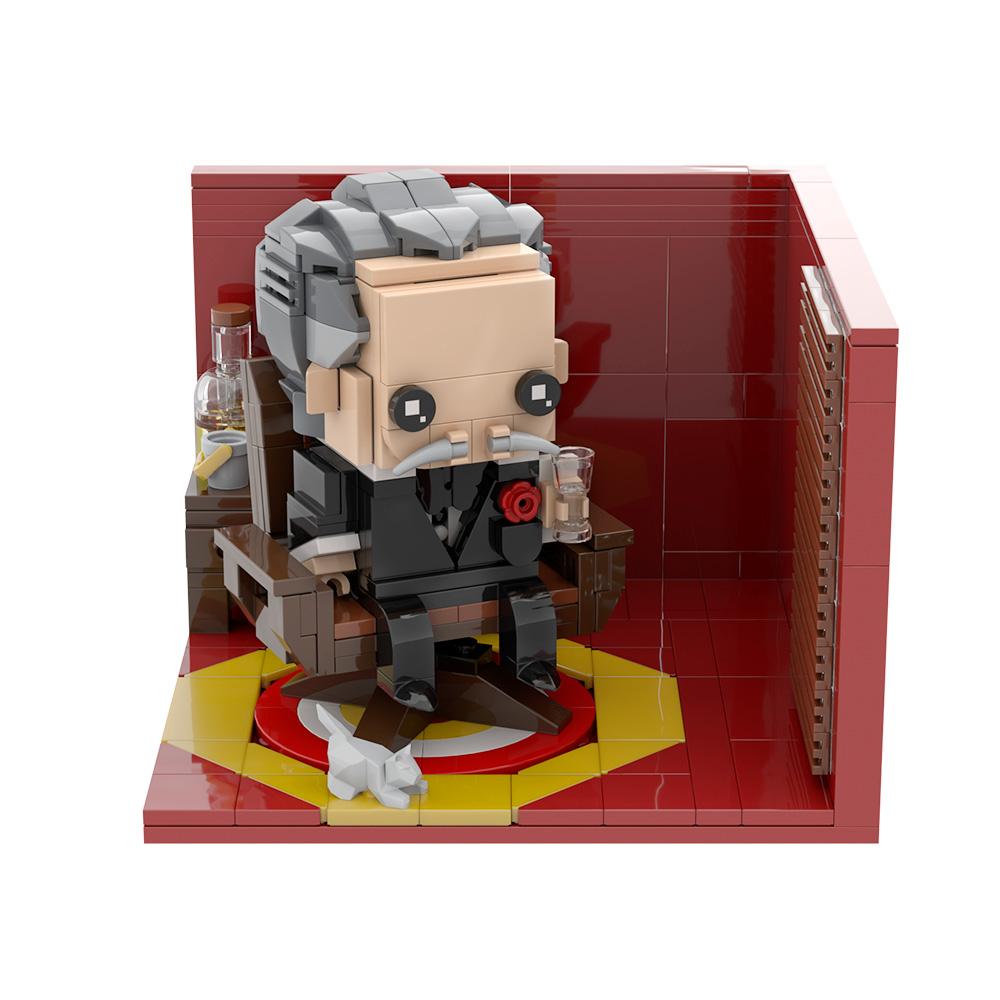 Gobricks MOC Padrino Vito Andolini Corleone Brickheadz Blocchi da Costruzione Figura Anime Blocchi Giocattoli Regalo
