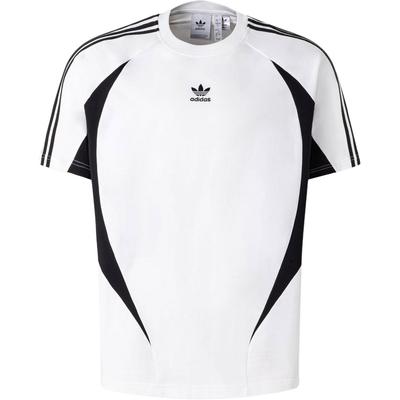 Originals Archive Striped Logo Print Pullover Sports Short Sleeve T-Shirt Men Tops White Black JM7284