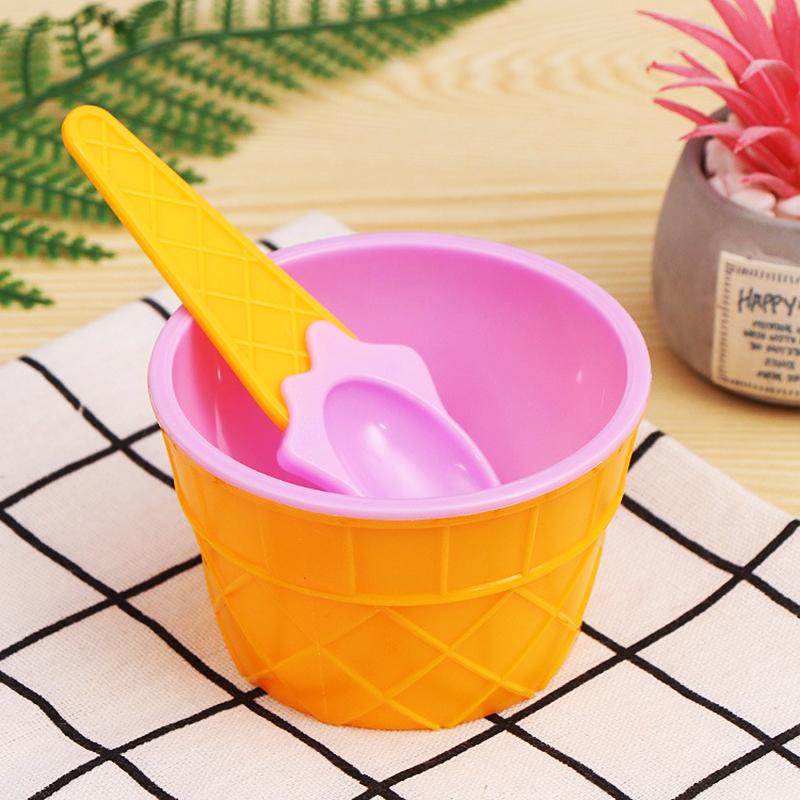 Ice Cream Bowl And Spoon Set Summer Essential Christmas Party Ice Cream Mold Bowl Spoon Kitchen Supplies Kitchen Tools