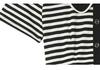 Plus Size Striped Patchwork Faux Two-Piece Slimming Short-Sleeve Summer Dress - Chic & Fashionable New Arrival