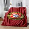 Portugal flag Flannel Blanket Soft All-Season Throw, Design for Camping, Car Travel, Hiking Sofa, Bed, Office Perfect Gift for Parties