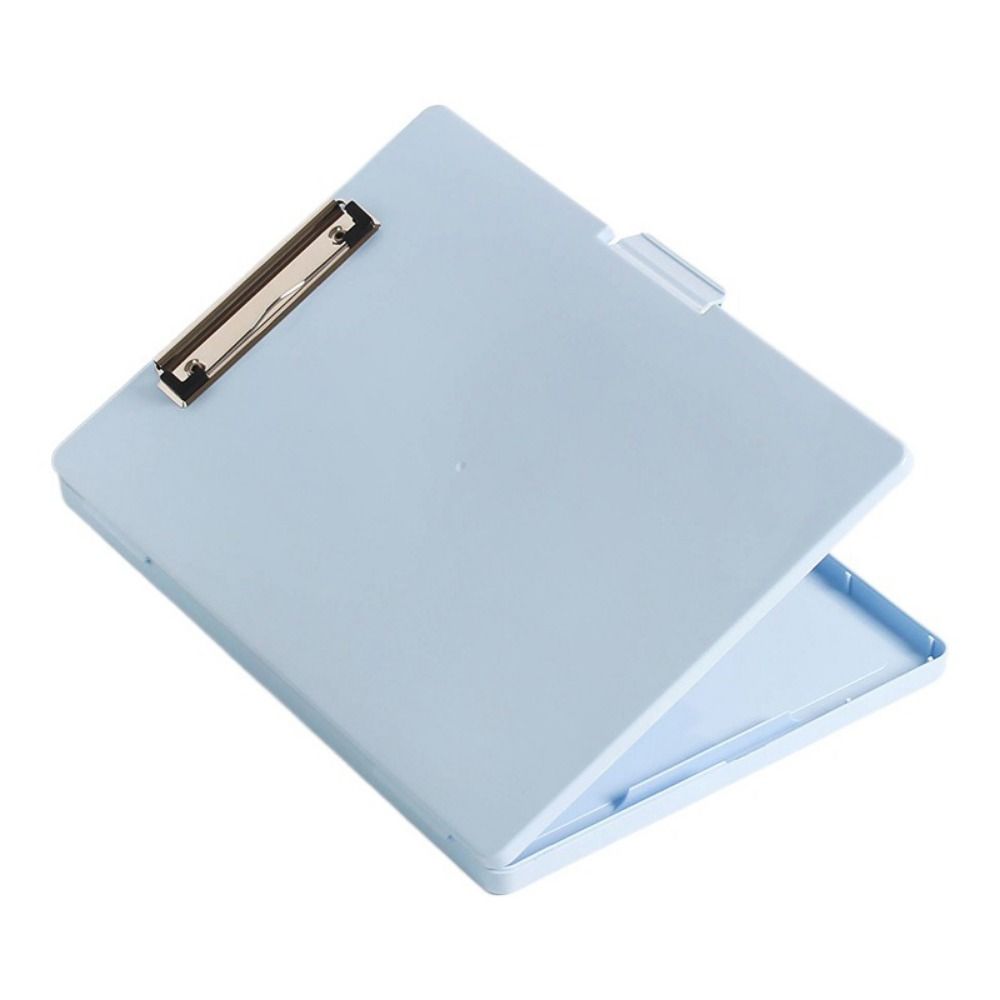 Side Opening Student Writing Pad Plastic Test Paper Storage Box Book Pad Clamp Writing Board  Home