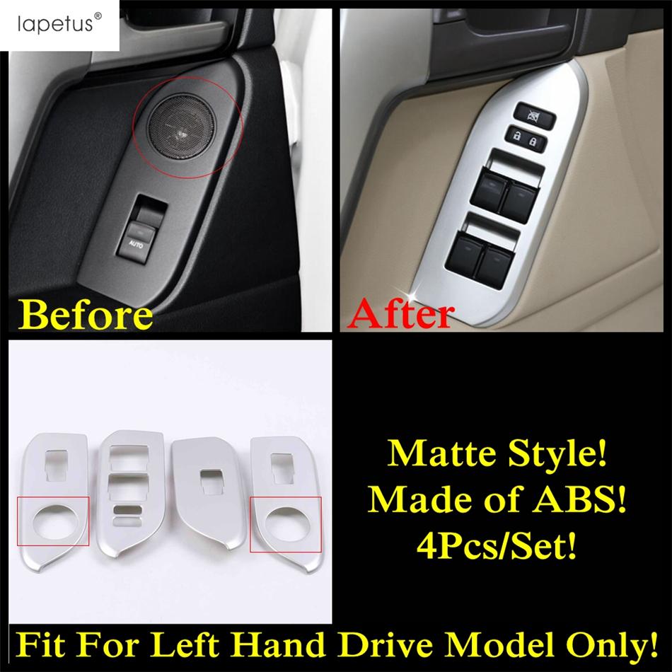 Armrest Window Glass Lift Button Panel Cover Trim For Toyota Land Cruiser Prado FJ150 150 2010 -  ABS Interior Accessories