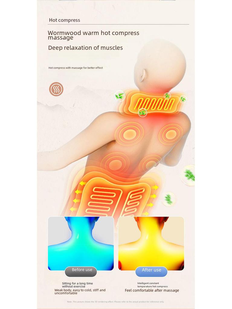 Multifunctional Full-Body Massage Mattress with Airbag Vibration & Heating