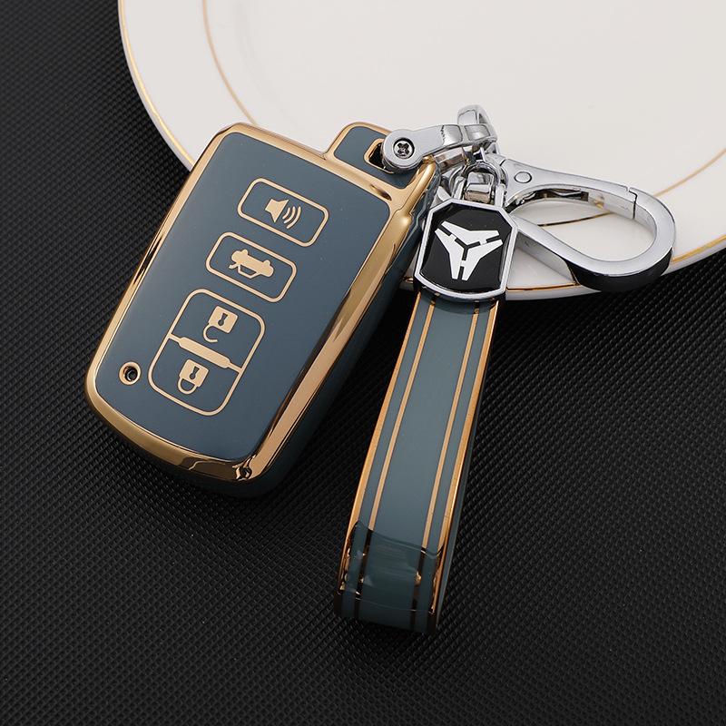 Toyota Key Case for 13th Gen Crown, Reiz, Old Prado, Land Cruiser, and Ruis - Women's Shell Buckle