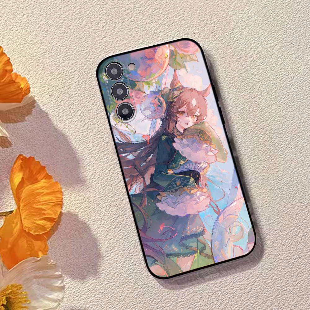 Umamusume Pretty Derby Game Satono Diamond Phone Case Black Silicone Soft For Samsung Galaxy A73,A72,A71,A70,A53,A52,A51