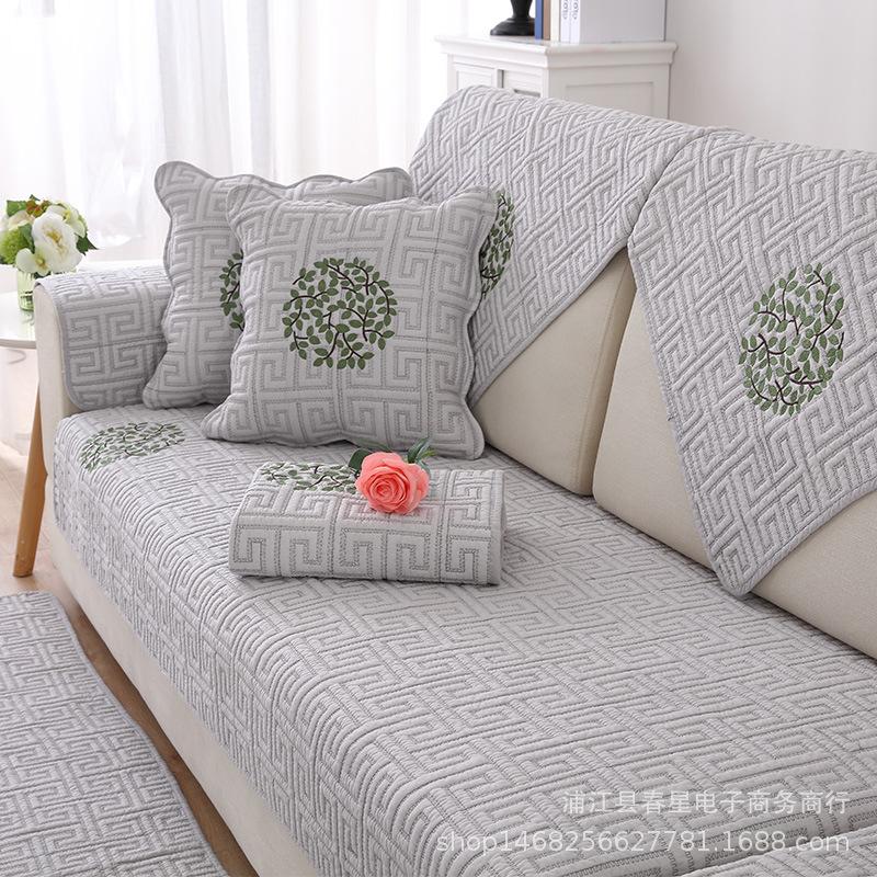 Factory Direct Sales Cotton Sofa Cushion Four Seasons Universal Fabric Sofa Towel Simple Modern Universal Cover European Sofa Cover