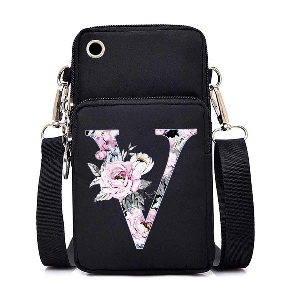 Printed casual portable messenger bag new shoulder bag multi-function fashion mobile phone bag