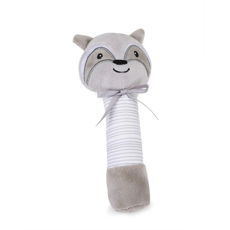 Baby Plush Animal Rattle Toy With Sound And Grasping For Early Education And Development