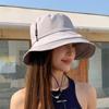 Wide-Brim Quick Drying Fisherman Hat Windproof Rope Foldable Sun Hat Sunshade Bucket Hat  Travel