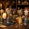 Natural Crystal Star Moon Love Tourmaline Crystal Magic Bell DIY Creative Halloween Witch Magic Props