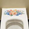 Painted Flowers Leaves Bathroom Toilet Home Beautification Decorative Stickers