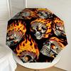 1pc Skulls Fire Pattern Umbrella Design Automatic Opening and Closing Umbrella, High-quality Travel Umbrella, Lightweight and Portable,