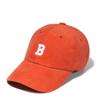 BUTDEEP Corduroy Bee Logo Curve Cap - Orange
