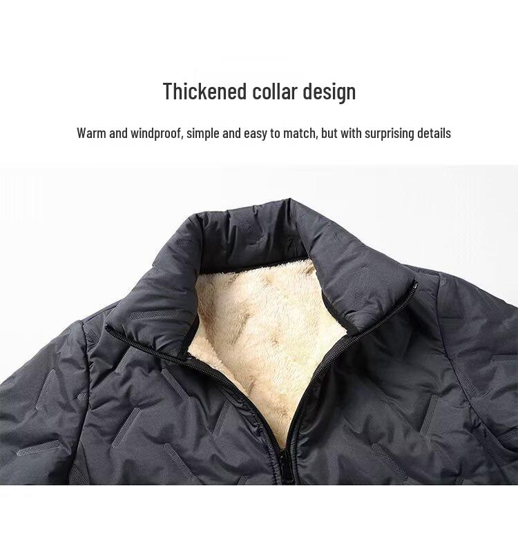 Men's 2025 Winter Lambswool Puffer Jacket - Warm, Versatile, Trendy Fashion.