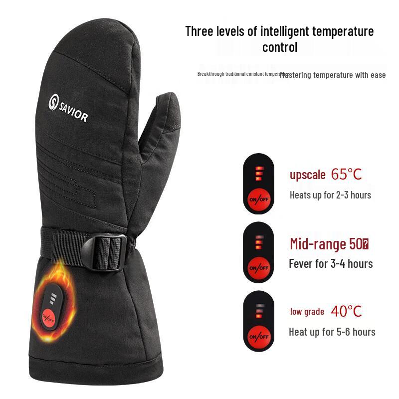 REACH STAR SAVIOR Heated Touchscreen Ski Gloves