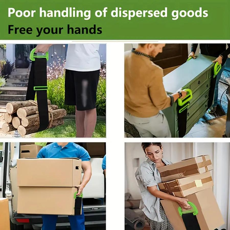 Ferramentas de mudança para casa para transportar móveis Correia de transporte Objetos pesados Ferramentas de corda Correias de elevação Correias de movimentação Correias de movimentação de móveis
