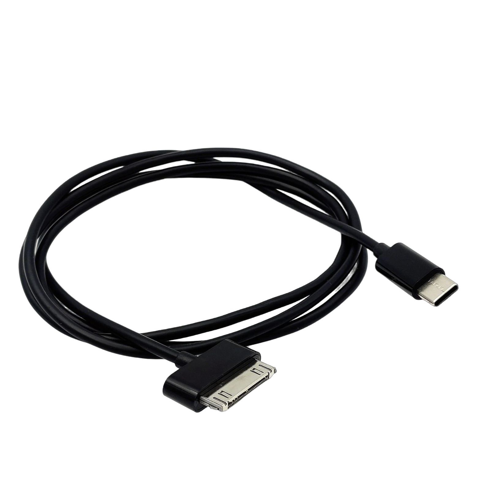 

Кабель USB Type C - 30Pin для зарядки iPod, iPhone 3G/3GS, iPhone 4/4S, iPad 1, iPad 2, ПВХ-шнур для синхронизации данных чёрный