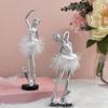 Elegante Harzskulptur einer Balletttänzerin Ballerinen-Figur Tanzendes Mädchen Statue Ornament zur Verschönerung jedes Raumes