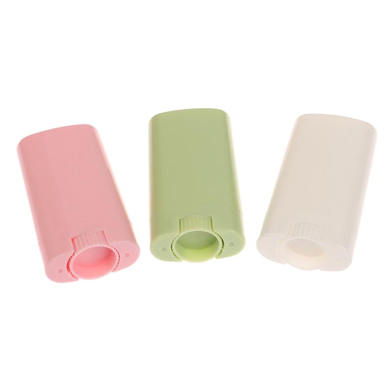 15G Refillable Perfume Deodorant Containers Empty Lip Balm Tube Plastic White Green Portable Cosmetic Lipstick Tubes