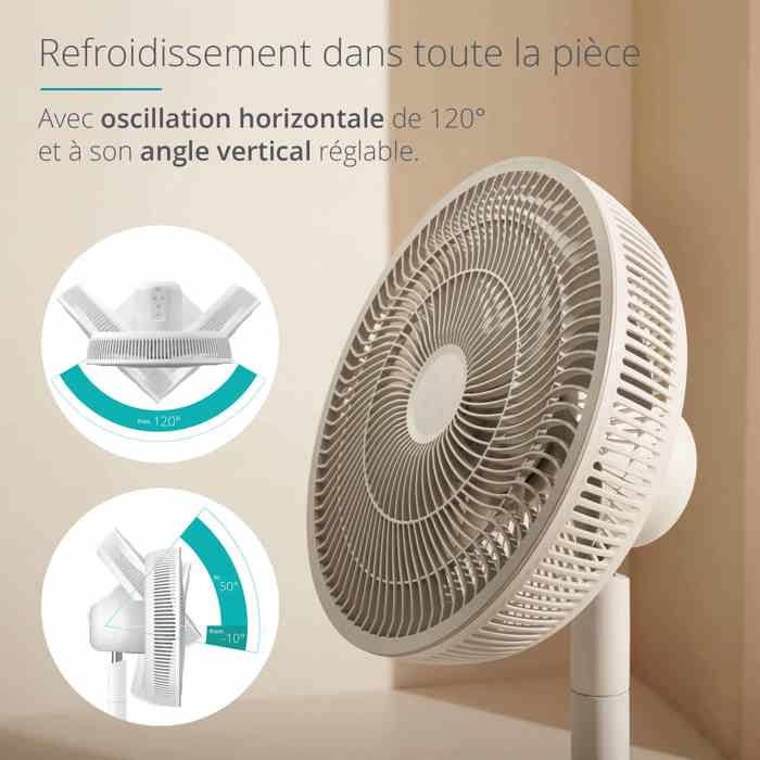 Ventilateur sur pied silencieux DUUX Whisper Essence, Puissant, 7 Vitesses